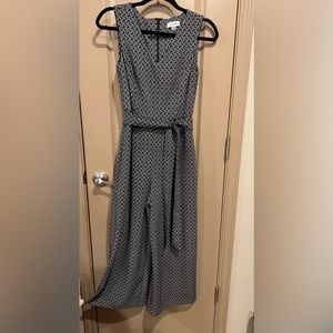 Calvin Klein belted wide leg jumpsuit size 2
